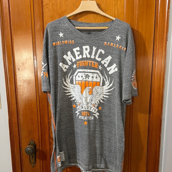American Fighter Charcoal Graphic Tee - Picture 1 of 10
